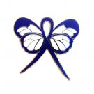 Blue Ribbon Butterfly Pin Dysautonomia Awareness Month is March New