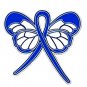 Blue Ribbon Butterfly Pin Dysautonomia Awareness Month is March New