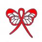Dysautonomia Awareness Month is March Red Ribbon Butterfly Lapel Pin New