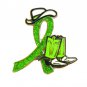 Tay Sachs Disease Lime Glitter Ribbon Cowgirl Cowboy Western Boots Hat Pin New