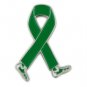 Leukemia Lapel Pin Awareness Month is September Green Ribbon Walking Legs New