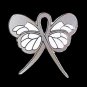 Schizophrenia Awareness Gray Support Ribbon Butterfly Mental Lapel Pin New