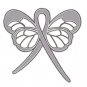 Encephalitis Awareness Lapel Pin Gray Support Ribbon Butterfly Brain