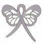 Asthma Awareness Gray Support Ribbon Butterfly Breathing Lapel Pin