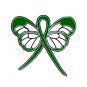 Bipolar Disorder Awareness Green Support Ribbon Butterfly Pin New