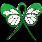Tourette's Syndrome Awareness Green Support Ribbon Butterfly Pin New