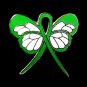Depression Awareness Month October Green Ribbon Butterfly Pin New