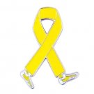 Adoptive Parents Pin Awareness Month November Yellow Ribbon Walking Legs