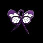 Epilepsy Awareness Pin Purple Ribbon Butterfly Month November New