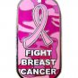 Fight Breast Cancer Pin Dog Tag Camo Camouflage Awareness