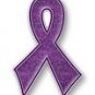 Purple Bling Awareness Ribbon Alzheimer's Lapel Pin New