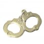 Handcuffs Tie Tac Tack Police Officer Sheriff Security Nickel Plate Silver P3605