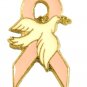 Pink Ribbon White Hope Dove Breast Cancer Awareness Pin Tac