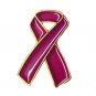 Crohn's Disease Ribbon Fuschia Lapel Pin Tac November Awareness Month New
