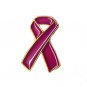 Crohn's Disease Ribbon Fuschia Lapel Pin Tac November Awareness Month New