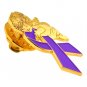 Purple Awareness Ribbon Guardian Angel Crohn's Disease Pin New