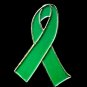 Stem Cell Donor Lapel Pin Green Awareness Ribbon New