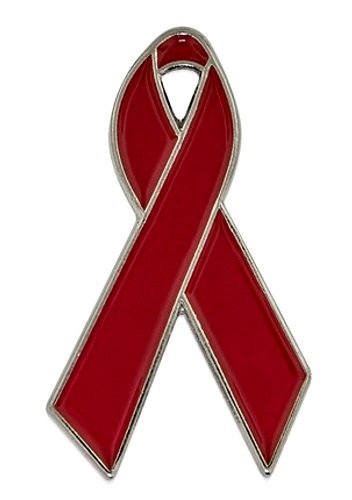 Burgundy Awareness Ribbon Hospice Meningitis Myeloma Lapel Pin