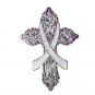 Brain Cancer Lapel Pin Awareness Gray Ribbon Religious Cross Church Lapel Pin New