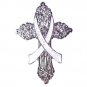 Brain Cancer Lapel Pin Awareness Gray Ribbon Religious Cross Church Lapel Pin New