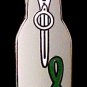 Kidney Cancer Pin Green Awareness Ribbon Beer Bottle Koozie