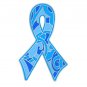 Colon Cancer Awareness Blue Paisley Ribbon Lapel Pin