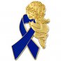 Epstein-Barr Virus Pin Awareness Angel Blue Ribbon Tac