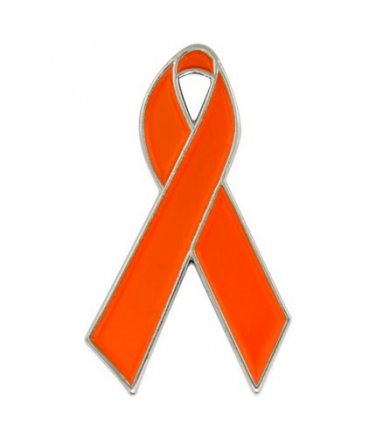 Lupus Awareness Lapel Pin Orange Ribbon Support Tac New