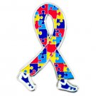 Autism Awareness Lapel Pin Puzzle Ribbon Walking Legs Tac New
