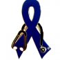 Dysautonomia Awareness Lapel Pin Blue Ribbon Dr Stethoscope