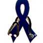 Dysautonomia Awareness Lapel Pin Blue Ribbon Dr Stethoscope