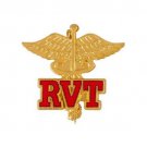 Registered Veterinary Technician Lapel Pin RVT Caduceus New
