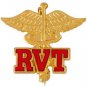 Registered Veterinary Technician Lapel Pin RVT Caduceus New