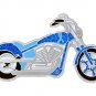 Colon Cancer Blue Ribbon Motorcycle Biker Pin Tac New