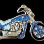 Colon Cancer Blue Ribbon Motorcycle Biker Pin Tac New