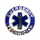 EMT Emergency Medical Technician Lapel Pin Nickel Blue Star of Life 58S1