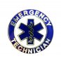EMT Emergency Medical Technician Lapel Pin Nickel Blue Star of Life 58S1