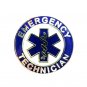 EMT Emergency Medical Technician Lapel Pin Nickel Blue Star of Life 58S1