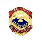 Certified Geriatric Assistant Medical Lapel Pin 951 New