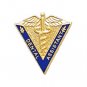 Dental Assistant Blue V Shape Caduceus Lapel Pin 5017