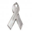 Disabled Children Lapel Pin Silver Awareness Ribbon New