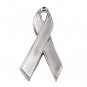 Disabled Children Lapel Pin Silver Awareness Ribbon New