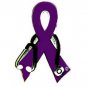 Pediatric Stroke Pin Awareness Dr Stethoscope Purple Ribbon New