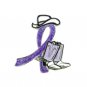 Esophageal Cancer Pin Periwinkle Glitter Ribbon Cowboy Western Boots Hat
