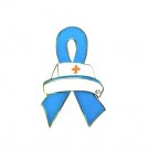 Scleroderma Awareness Nurse Cap Light Blue Ribbon Pin