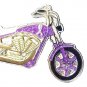 Pancreatic Cancer Lapel Pin Purple Awareness Motorcycle Biker