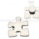 Silver Puzzle Magnetic Back Pin