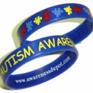 Autism Awareness Bracelets Adult Size Blue