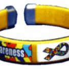 Autism Awareness Yellow Bangle Bracelet