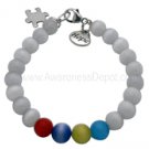 Autism Cat Eye Beads Sterling Silver Bracelet 2
